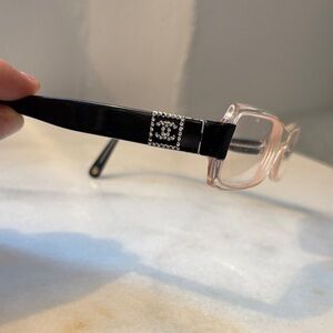 CHANEL Black and Pink Women's Glasses